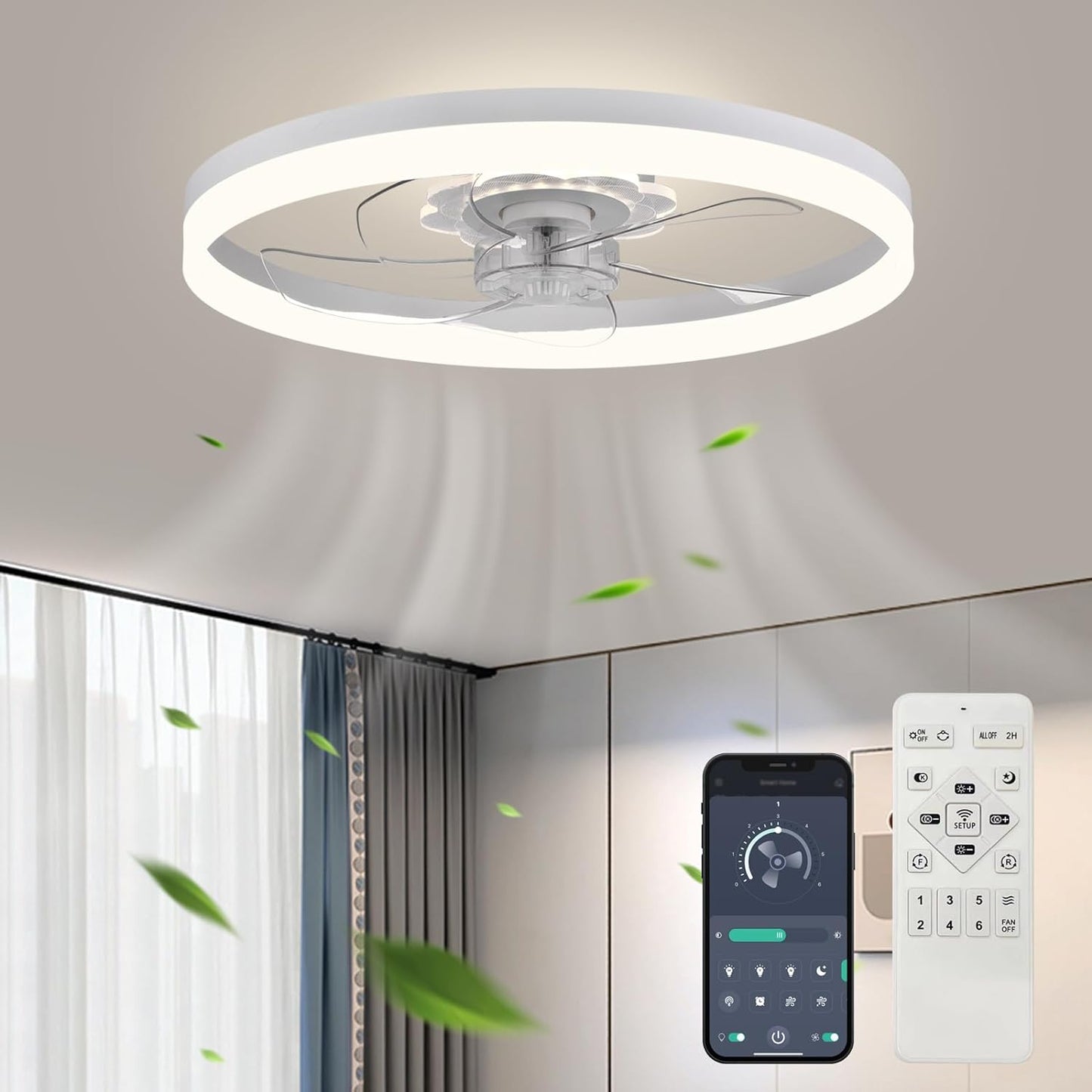 "Brisa y Brillo: Ventilador Portátil con LED™"