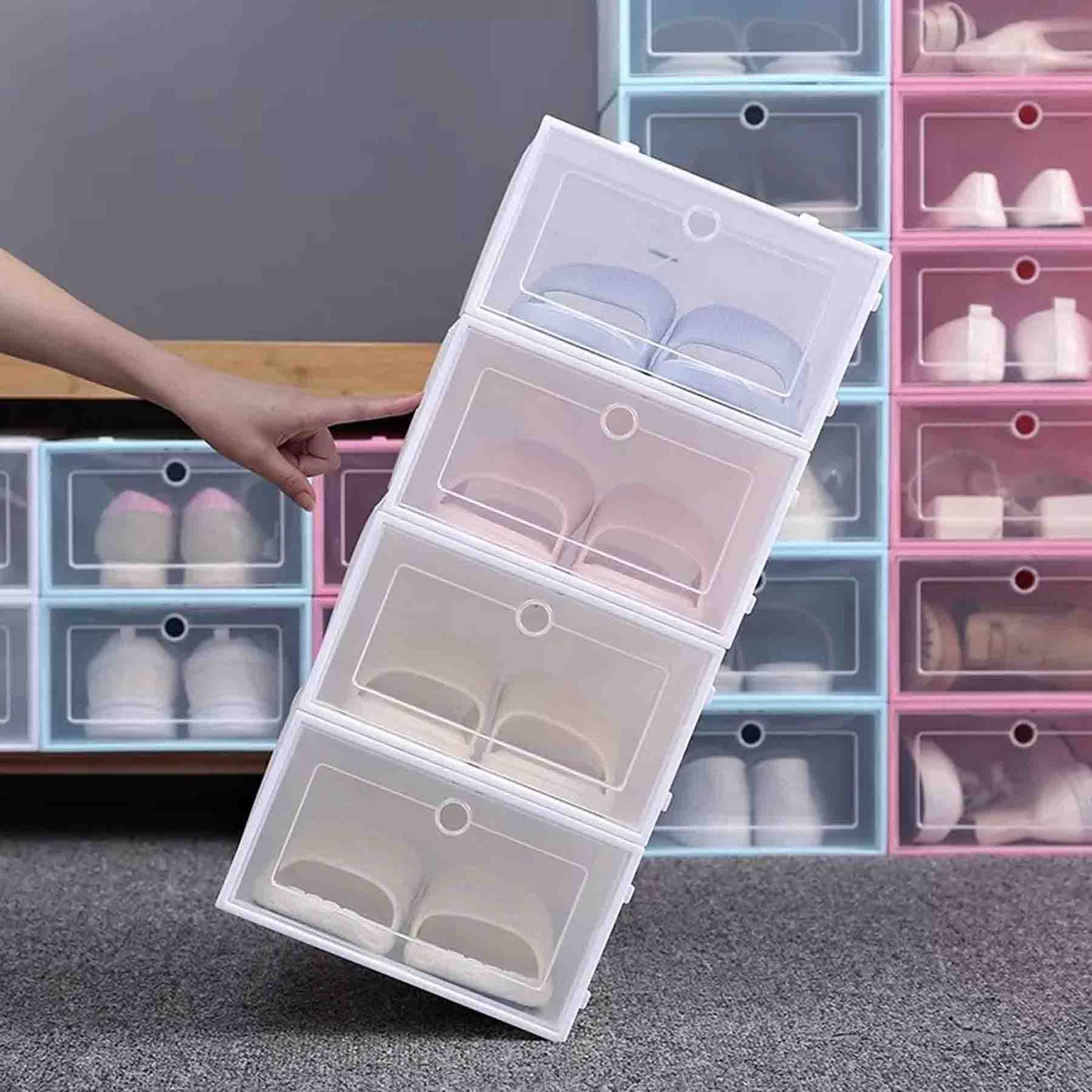 ZapatoPro™ – El organizador apilable perfecto para cualquier espacio.